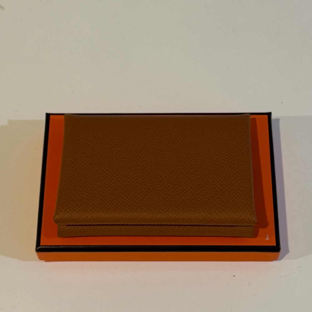BNIB Hermes Calvi Duo Gold Epsom - Picture 4 of 7